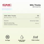 9 - GNC Milk Thistle 250 mg,  90 capsules 