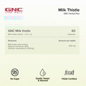 9 - GNC Milk Thistle 250 mg,  60 capsules 