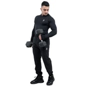 1 - Athflex Men's Performance Assassin Compression Hoodie,  Black  XXL 