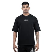 1 - Athflex Men's Relaxed Fit Dark Flex Oversized T-Shirt,  XXL  Black 