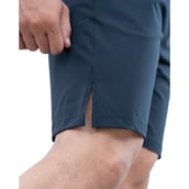 7 - Athflex Men's Regular fit Knee Length Velocity Slit Shorts,  Large  Blue 