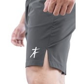6 - Athflex Men's Regular fit Knee Length Velocity Slit Shorts,  XXL  Grey 