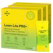1 - Setu Lean: Lite Pro+,  15 sachets/pack  Natural Lemon (Pack of 3) 