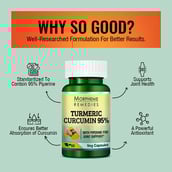 3 - Morpheme Remedies Turmeric Curcumin 95%,  60 capsules 