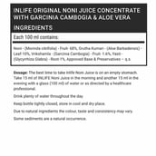 11 - INLIFE Noni Juice Concentrate,  Unflavoured  1 L 