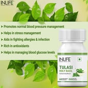 4 - INLIFE Tulasi Holy Basil,  60 capsules 