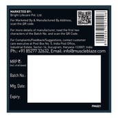 7 - MuscleBlaze L-Glutamine,  0.55 lb  Unflavoured 