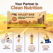 3 - Beyond Food Millet Bar,  8 Piece(s)/Pack  Crunhy Peanut Butter 