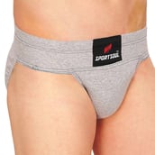 2 - SportSoul Cotton Gym & Cricket Supporter,  Xtra Small  Light Grey 