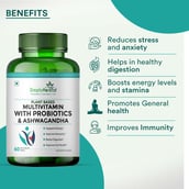 3 - Simply Herbal Multivitamin with Probiotics & Ashwagandha,  60 tablet(s)  Unflavoured 