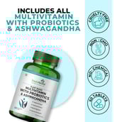 7 - Simply Herbal Multivitamin with Probiotics & Ashwagandha,  60 tablet(s)  Unflavoured 