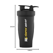 5 - MuscleBlaze Champion Shaker, Black 650 ml