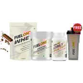 Fuel One Whey Protein Powder 1 kg Rich Chocolate & 100g Creatine Monohydrate & Daily Multivitamin 30 Tabs Combo