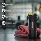 6 - MuscleBlaze Spider Gym Shaker,  Black  500 ml