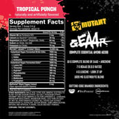 4 - Mutant Geaar Complete Essential Amino Acids, Tropical Punch 0.92 lb 30 Servings
