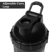 5 - GHC Nutrigize Smart Classic Leakproof Protein Shaker Bottle, Black 500 ml