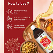 4 - Dr. Patkar's Apple Cider Vinegar, 1 L with Ginger, Turmeric and Fenugreek