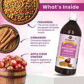 2 - Dr. Patkar's Apple Cider Vinegar,  0.5 L  Cinnamon & Fenugreek 