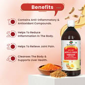 3 - Dr. Patkar's Apple Cider Vinegar, 1 L with Ginger, Turmeric and Fenugreek