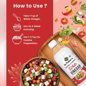 3 - Dr. Patkar's 100% Natural Brewed White Vinegar,  500 ml  Salad Cooking 