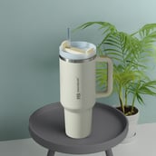 2 - MuscleBlaze Stainless Steel Vacuum Insulated Tumbler, Stallion White 1.2 L