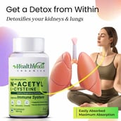 3 - Health Veda Organics N-Acetyl L-Cysteine, 60 capsules