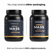 3 - Nutrabay Gold Mega Mass Gainer, 2.2 lb Rich Chocolate Creme
