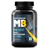 3 - MuscleBlaze MB-VITE Daily Multivitamin, for Enhanced Energy, Stamina & Gut Health, 60 tablet(s) Unflavoured