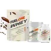 Fuel One Whey Protein 1 kg Chocolate & 100g Creatine Monohydrate & Daily Multivitamin 30 Tabs Combo
