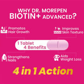 2 - Dr. Morepen Biotin+ Advanced & Fat Burner Combo, 60 tablet(s) Unflavoured