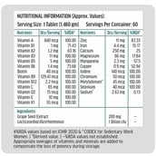 7 - HealthKart HK Vitals Multivitamin Adults 50+,  Unflavoured  60 tablet(s)