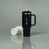 7 - MuscleBlaze Stainless Steel Insulated Tumbler,  Phantom Black  1.2 L