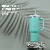 8 - MuscleBlaze Stainless Steel Insulated Tumbler,  Icy Mint  1.2 L