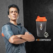 3 - AS-IT-IS Nutrition AS-IT-IS Shaker Bottle,  Black  470 ml 