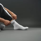 7 - MuscleBlaze Rep/Set Socks Combo,  White-(5 Pack)  Ankle Length 