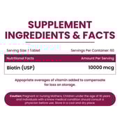 2 - Vlado's Himalayan Organics Biotin 10000mcg,  60 tablet(s)  USP 