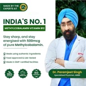 9 - Vlado's Himalayan Organics Methylcobalamin Vitamin B12 500mcg,  90 tablet(s)  Unflavoured 