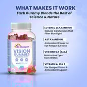 3 - Dr. Morepen Vision Gummies with Lutein Strawberry Mix Flavour,  60 gummies 