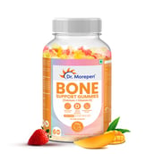 1 - Dr. Morepen Bone Support with Calcium & Vitamin D, 60 gummies Strawberry & Mango