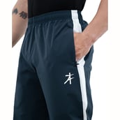 5 - Athflex Men's Lightweight Straight Fit Classic Stripe Pant, Navy Blue XL