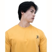 5 - Athflex Relaxed Fit Round Neck Unchained Oversize T-Shirt,  Large  Yellow 