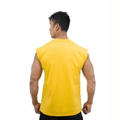 4 - Athflex Men's Sleeveless Elevate Boxy Tank,  Small  Yellow 