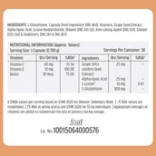 6 - HealthKart HK Vitals Glutathione,  Unflavoured  30 capsules