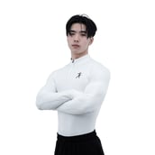 4 - Athflex Men's Compression Fit Hustle Highneck Pullover,  White  XL 
