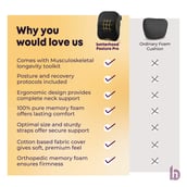 8 - Betterhood Car Headrest,  Free Size  Black 