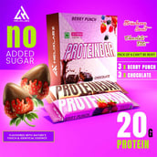 3 - Helixlabz Protein Bar,  1 bar(s)  Berry Punch 