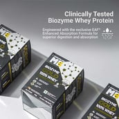 4 - MuscleBlaze Biozyme Gold 100% Whey,  0.39 lb  Monk Fruit Sweetened Chocolate Hazelnut Travel Pack