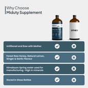 6 - Miduty Apple Cider Vinegar with Mother, 500 ml Raw & Unfiltered