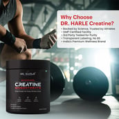 5 - DR. HARLE Micronised Pure Creatine Monohydrate,  Unflavoured  0.22 lb 