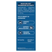 12 - MuscleBlaze Magnesium Bisglycinate,  Unflavored  120 tablets